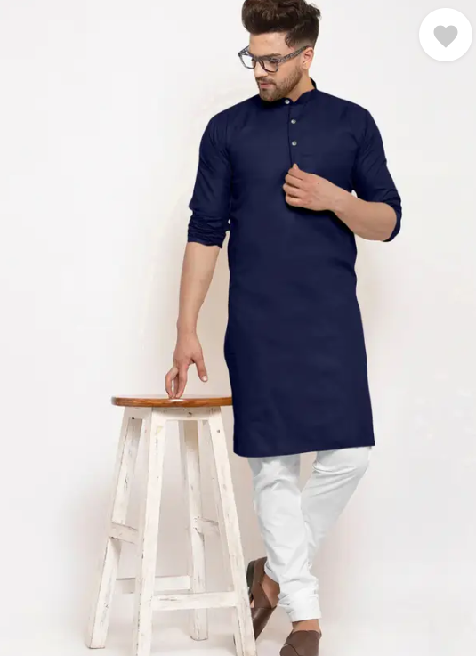 VINAARI  Men Cotton Blend Kurta Pyjama Set